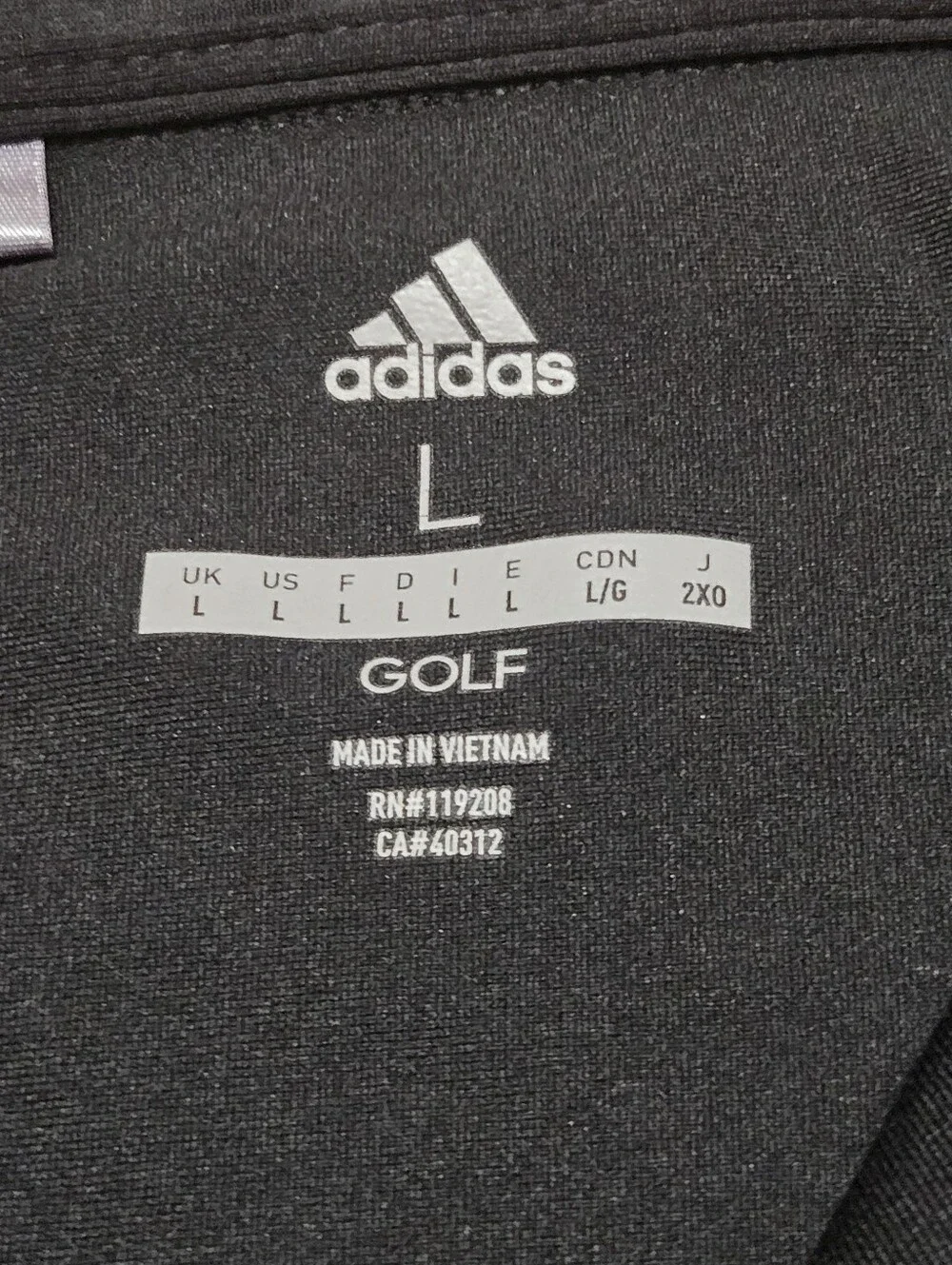 Adidas Golf Nebraska Cornhuskers 1/4 Zip Pullover Jacket, Men's Large, Black